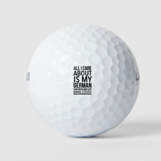 Balles De Golf Berger allemand drôle