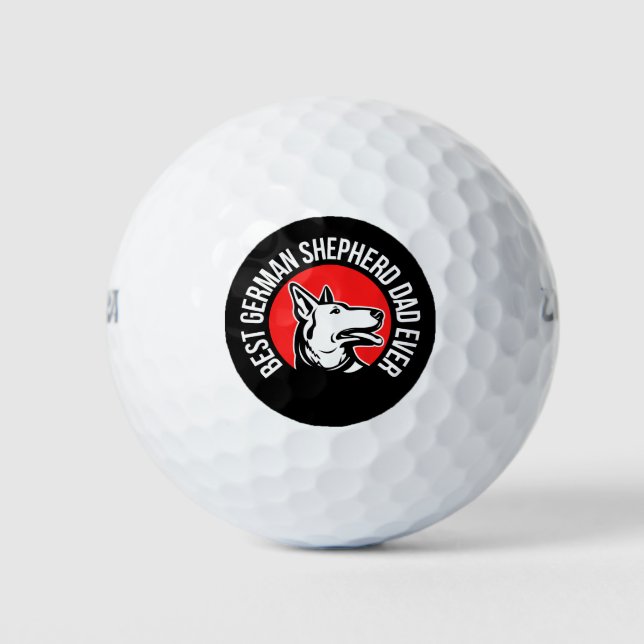 Balles De Golf Berger allemand papa, Chien papa (Devant)
