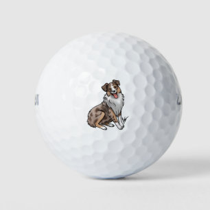Balles De Golf Berger australien - Merle rouge