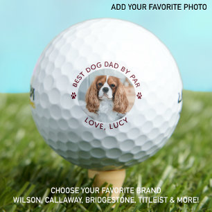 Balles De Golf Best DOG DAD By Par Photo Empreinte de patte perso