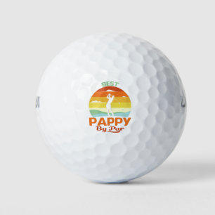 Balles De Golf Best Pappy By Par Fête des pères Golf Shirt Cadeau