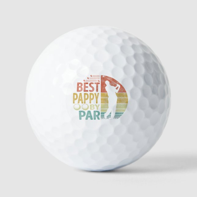 Balles De Golf Best PAPPY By Par Par Golf Golfer (Recto)