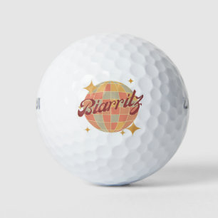 Balles De Golf Biarritz City France Station de golf rétro