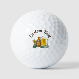 Balles De Golf Bière Icons Golf Balls