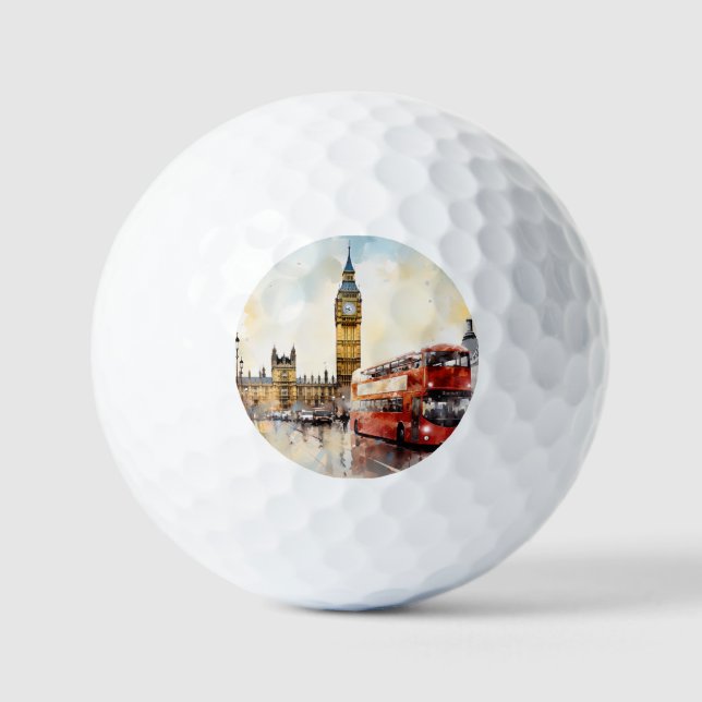 Balles De Golf Big Ben, Londres. (Recto)