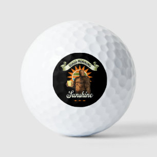 Balles De Golf Bigfoot Café Drôle Humour du Matin