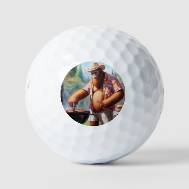 Balles De Golf Bigfoot Grilling Burgers (Devant)