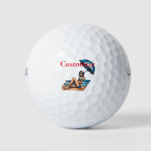 Balles De Golf Bikini Girl Beach Napping Thunder_Cove