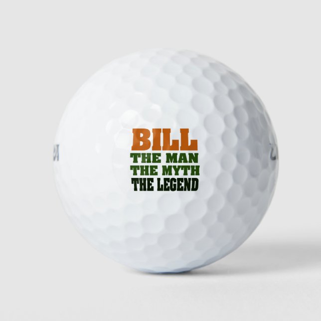 Balles De Golf Bill l'homme, le mythe, la légende (Devant)