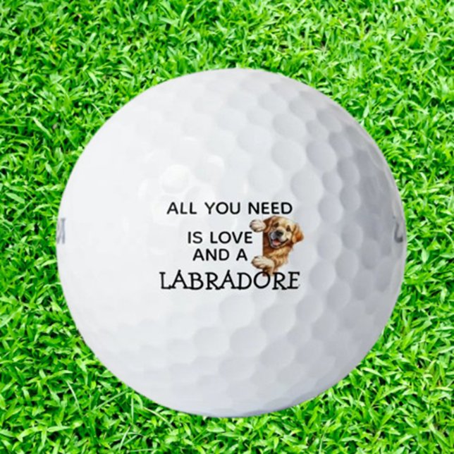 Balles De Golf  Birthday Gift for LABRADORE LOVER (Delight any Labrador lover with unique golf balls featuring adorable Lab designs)