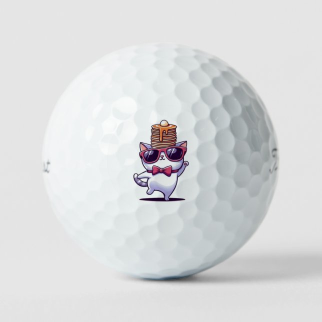 Balles De Golf Bizarre mignonne d'équilibrage de crêpe (Recto)