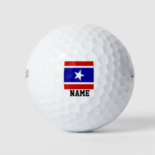 Balles De Golf BLANC ROUGE et BLEU