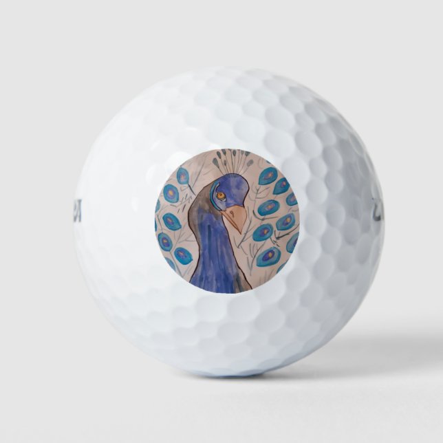 Balles De Golf Bleu (Devant)