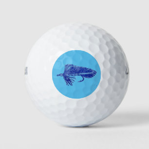 Balles De Golf Bleu Matuka, pêche à la mouche, art de liage à la