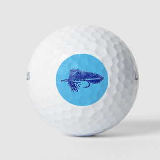 Balles De Golf Bleu Matuka, pêche à la mouche, art de liage à la