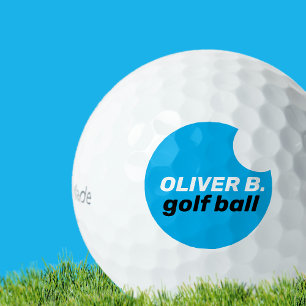 Balles De Golf Bleu moderne logo Boule de Golfeur