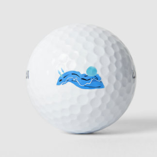 BALLES DE GOLF BLEUE DE MER BLEU