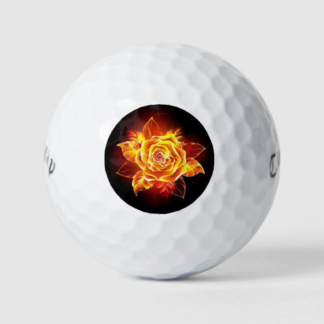Balles De Golf Blooming Fire Rose (Devant)