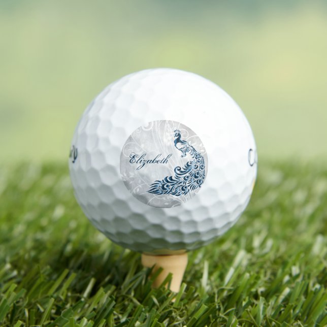 Balles De Golf Blue Peacock Boules de golf personnalisées (T-shirt Insitu)
