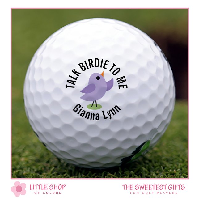 Balles De Golf Bluebird on Putting Green Monogrammed (Créateur téléchargé)