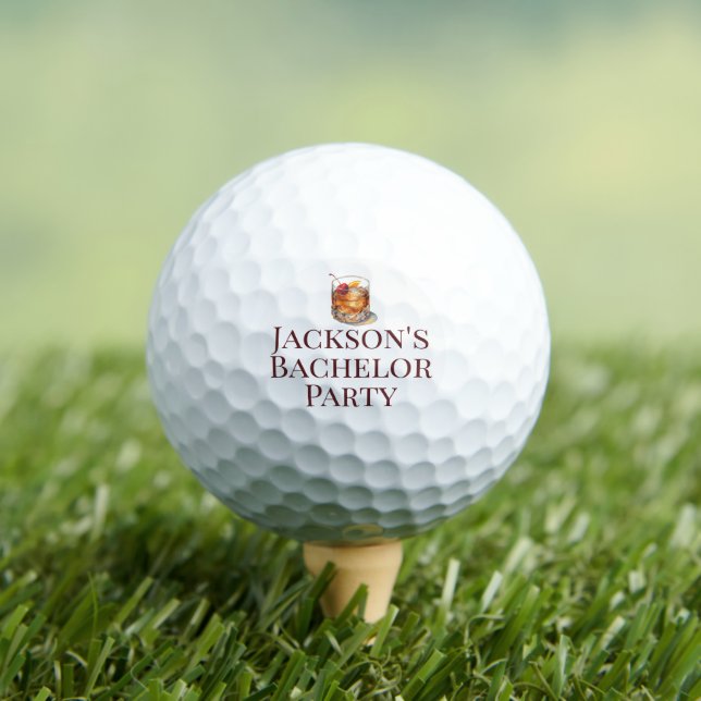 Balles De Golf Boisson Old Fashioned de l'Enterrement de Vie de G (T-shirt Insitu)