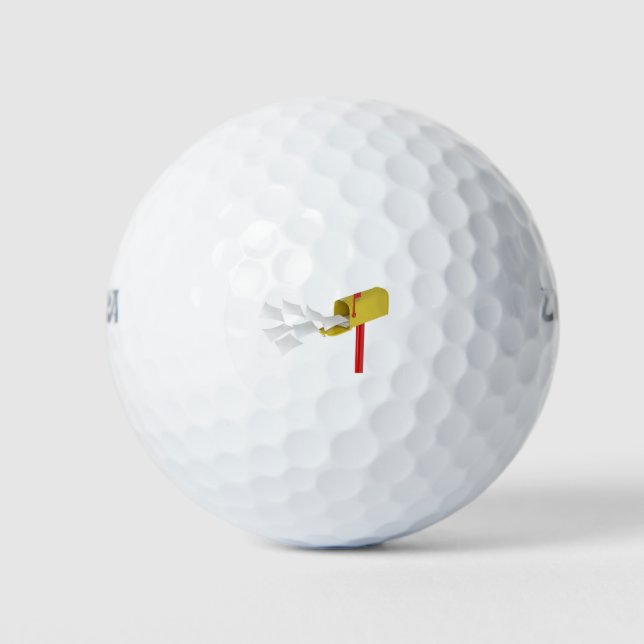 Balles De Golf Boîte aux lettres avec lettres volantes (Devant)