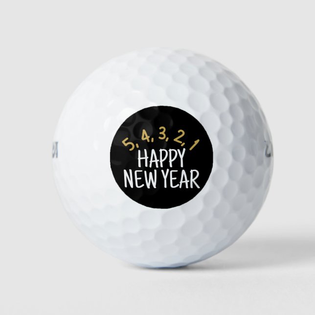 Balles De Golf Bonne année drôle (Devant)