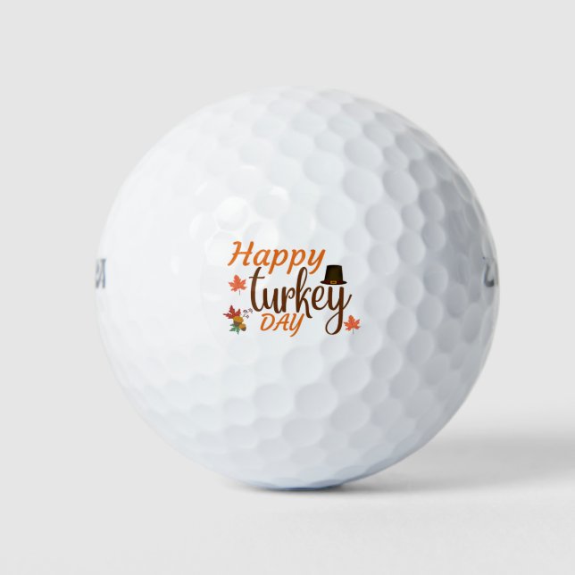 Balles De Golf Bonne fête de la Turquie (Devant)