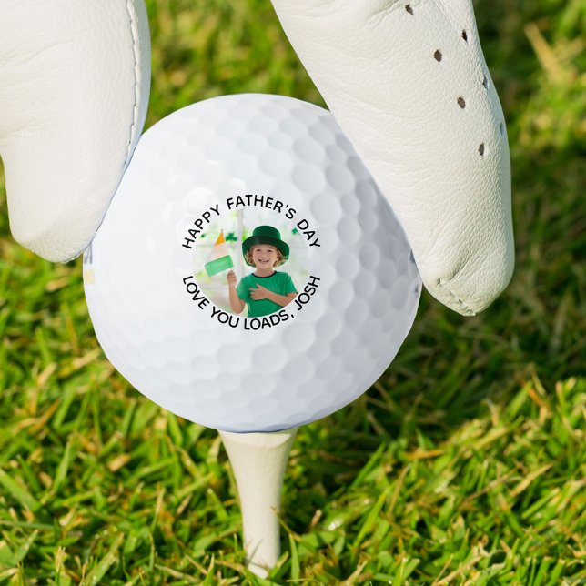 Balles De Golf Bonne Fête des pères Aimer Vous Photo Personnalisé (Créateur téléchargé)