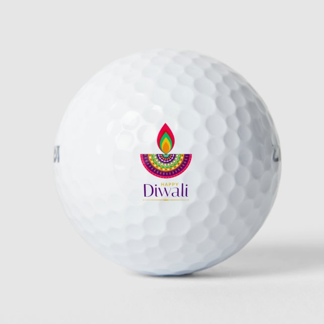 Balles De Golf Bonne flamme Diwali (Devant)