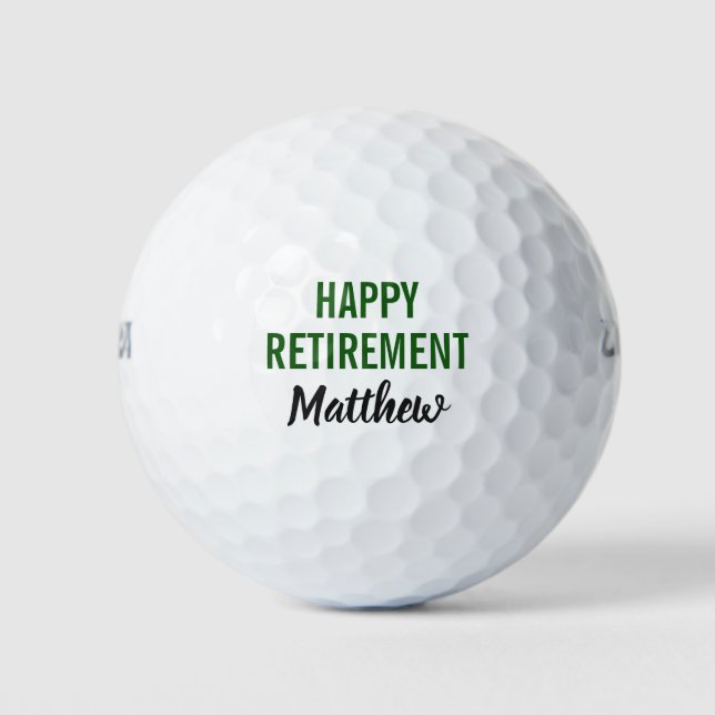 Balles De Golf Bonne retraite Retraité Golfer (Devant)