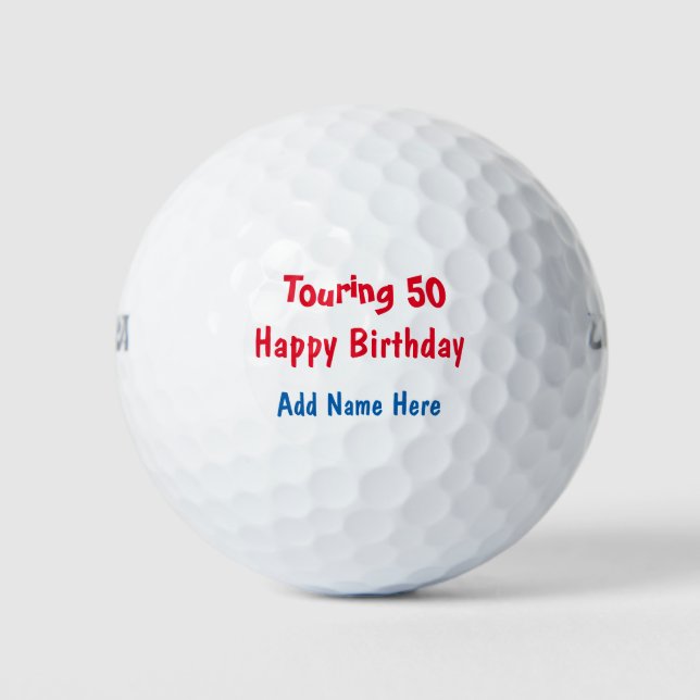Balles De Golf Bonne visite d'anniversaire (Devant)