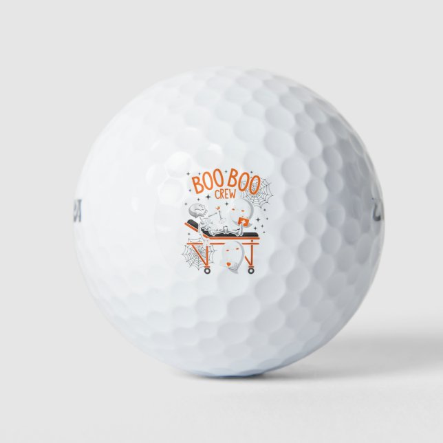 Balles De Golf Boo Boo Crew Ghost Doctor Paramedic Nurse Hall (Devant)