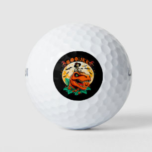 Balles De Golf BOO-Jee Halloween : T-Rex & Skeleton Fun Design!