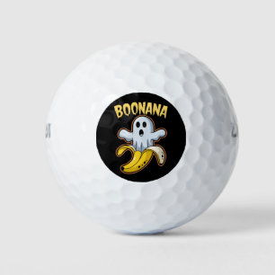 Balles De Golf Boonana Cute Ghost Banana Halloween
