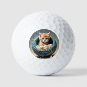 Balles De Golf "Bouddles douillets : La retraite laineuse du chat