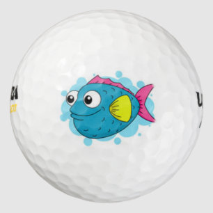 Balles De Golf boule de golf de poisson souriant