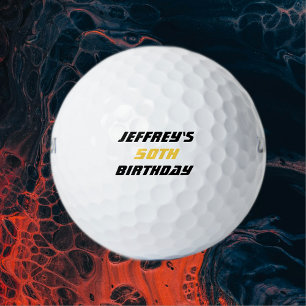 Balles De Golf Boule de golf personnalisée, 50e anniversaire