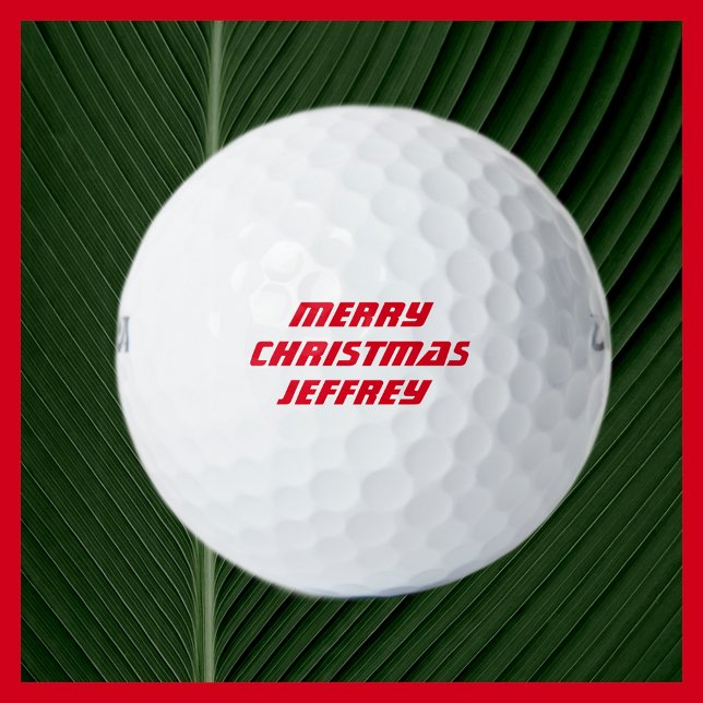 Balles De Golf Boule de golf personnalisée, Joyeux Noël (Créateur téléchargé)