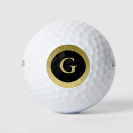 Balles De Golf Boules de golf Black & Gold sur mesure