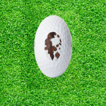 Boules de golf Brown Moo-ving Cow Print