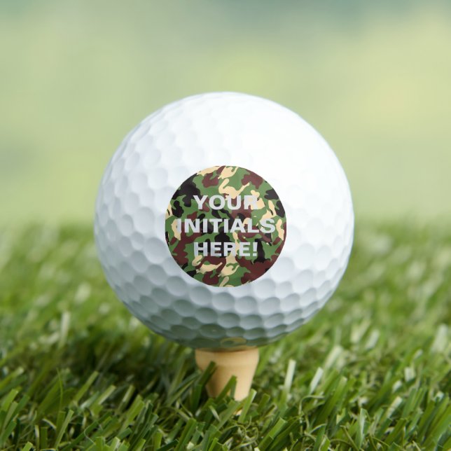 Balles De Golf boules de golf camo personnalisées (T-shirt Insitu)