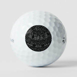 Balles De Golf Boules de golf de Charcharbon Mandala