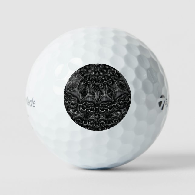 Balles De Golf Boules de golf de Charcharbon Mandala (Recto)