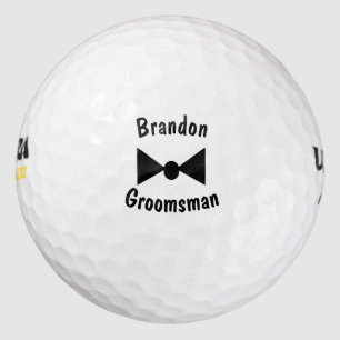 Balles De Golf Boules de golf de Groomsman Bowtie personnalisées