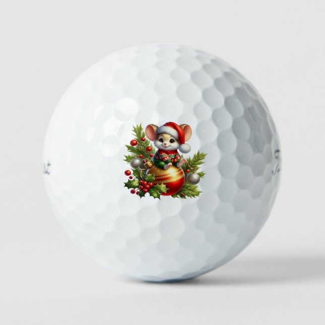 Balles De Golf Boules de golf de la souris Noël (Recto)