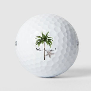 Balles De Golf Boules de golf de mariage de palmier de plage de