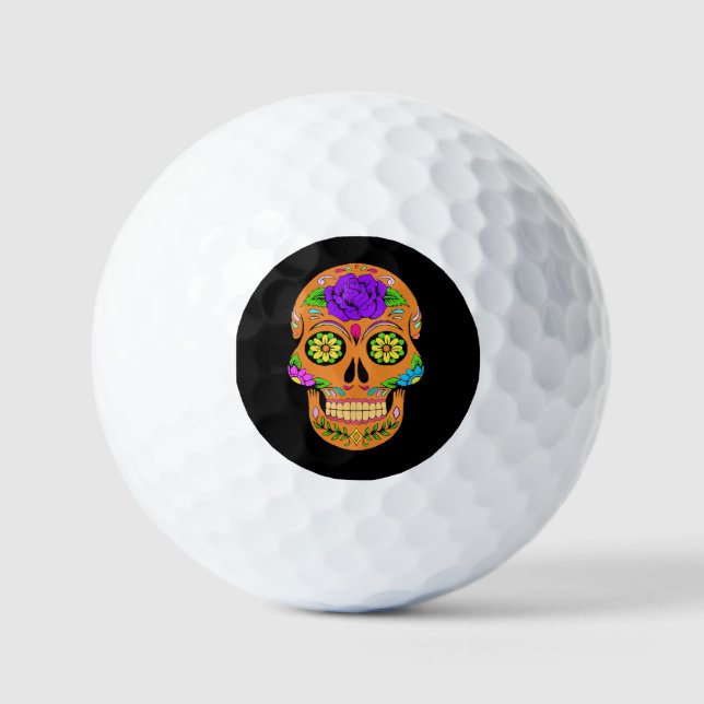 Balles De Golf Boules de golf de Skuls de sucre (Recto)
