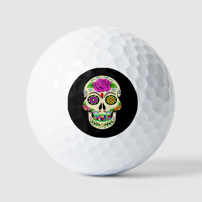 Balles De Golf Boules de golf de Skuls de sucre (Recto)