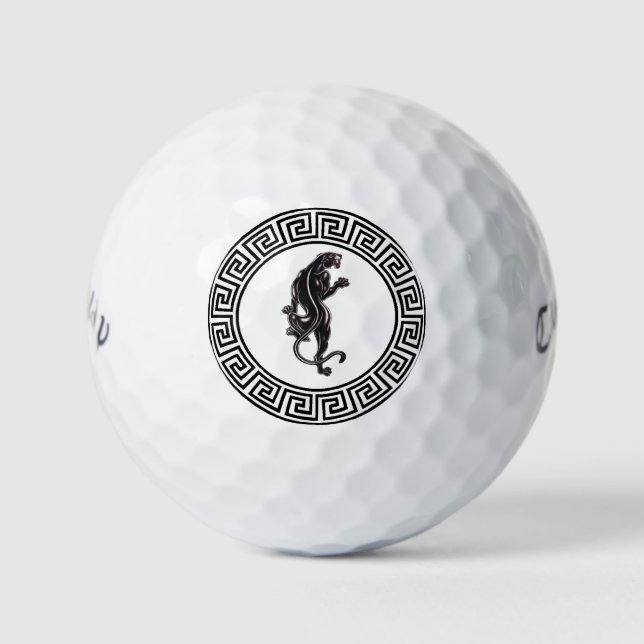 Balles De Golf Boules de golf de tatouage de Black Panther (Devant)